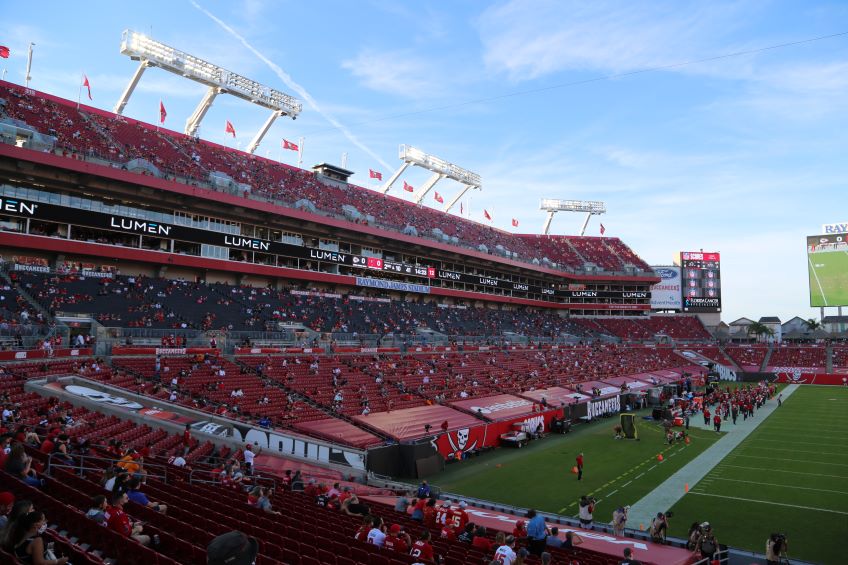 Raymond James Stadium, a Lumen technology partner and home to the Tampa Bay Buccaneers